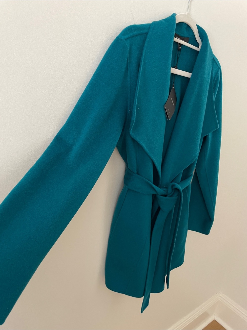 Neiman Marcus Cashmere Collection Teal Size Large Cashmere Jacket, NWT - Picture 7 of 14